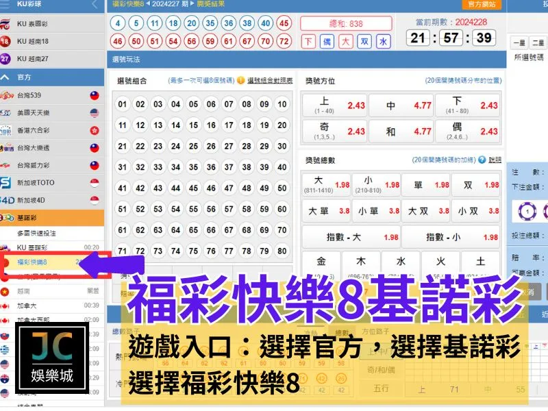福彩快樂8基諾彩